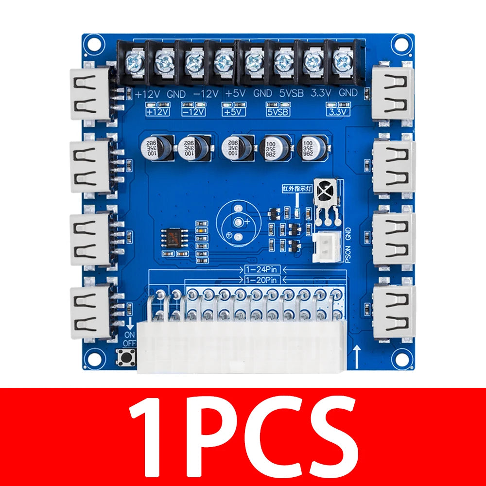 ATX Adapter Board Desktop PSU Power Module with USB Charging ATX Power Module Axl 1PC