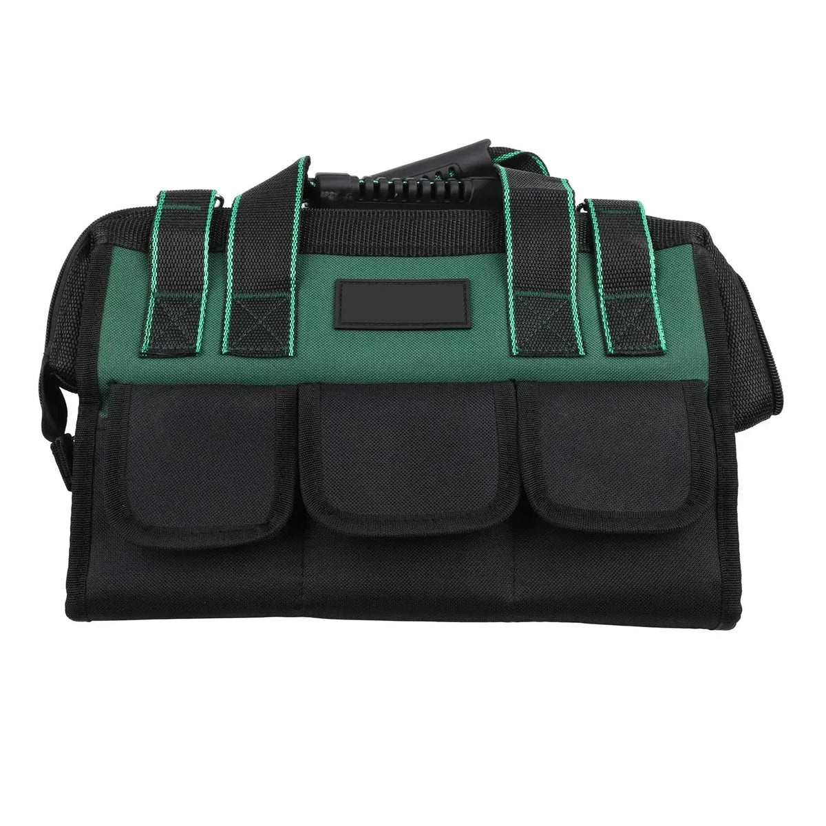 16" Heavy Duty Wide Mouth Tool Bag – Electrician Canvas Tote Tool Bag Organizer Axl
