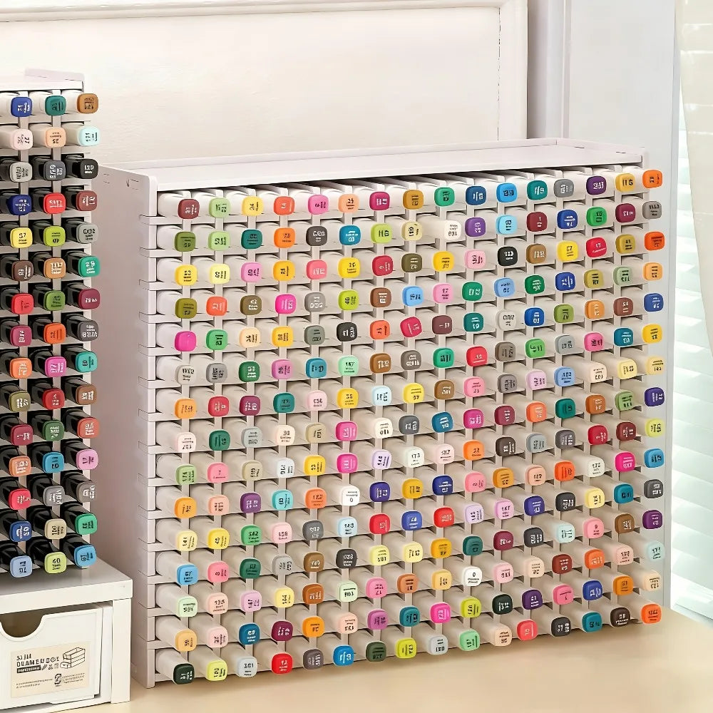 Acrylic Multi-Tier Marker Pen Storage Rack | Large Capacity Pen Storage Rack Axl