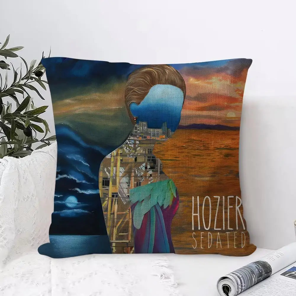 Hozier Linen Cushion Cover – Breathable Pillowcase Hidden Zipper Cushion Cover Axl White6 45X45cm