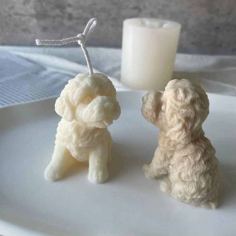 Teddy Dog Head Silicone Candle Mold – DIY Soap & Resin Mould Silicone Craft Mold Axl