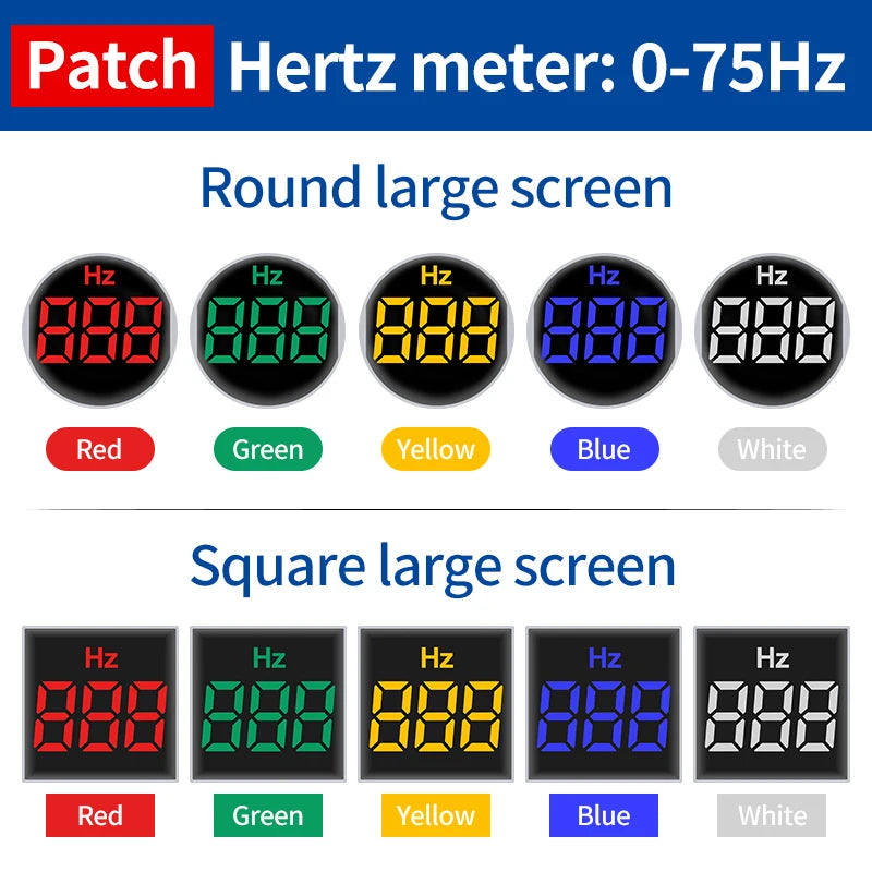 22MM AC Digital Panel Meter – Voltage Current Frequency Temp LED Digital Panel Meter Axl