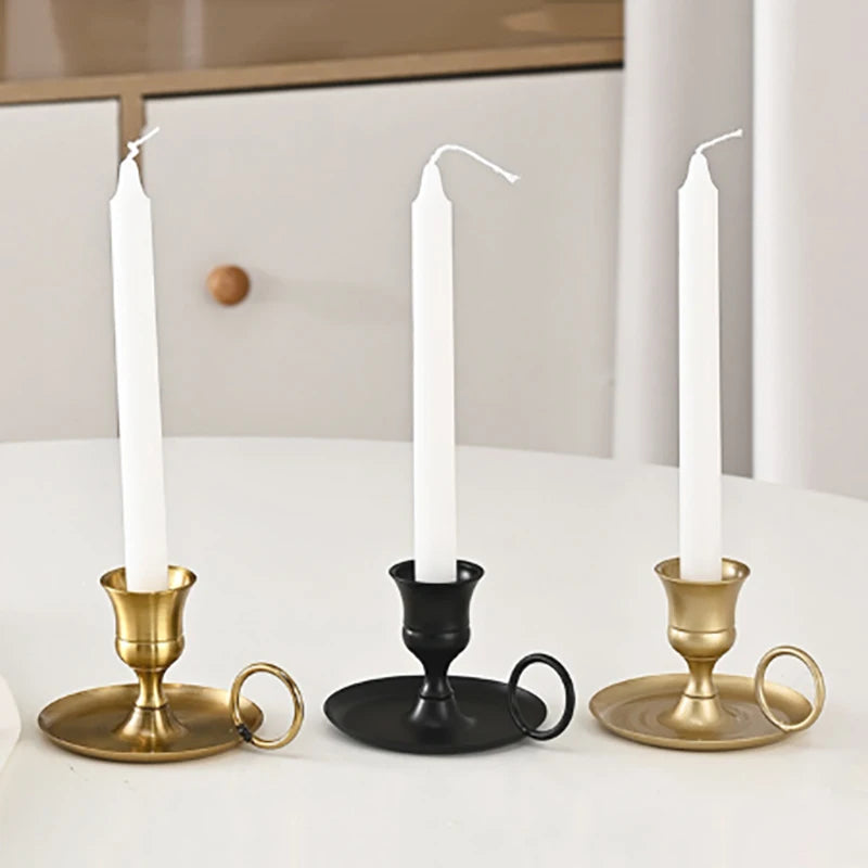 Metal Candle Holder with Handle – Wedding Table Centerpiece Metal Candle Holder Axl