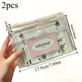 Clear PVC Cosmetic & Pencil Case – 4-Layer Travel Organizer Clear Organizer Bag Axl Clear-2pcs