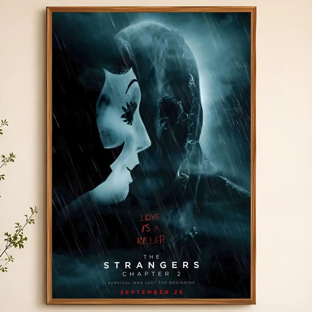 The Strangers Chapter 3 Poster – Waterproof Peel-and-Stick PVC Movie Wall Poster Axl White22 15X20cmNoframe