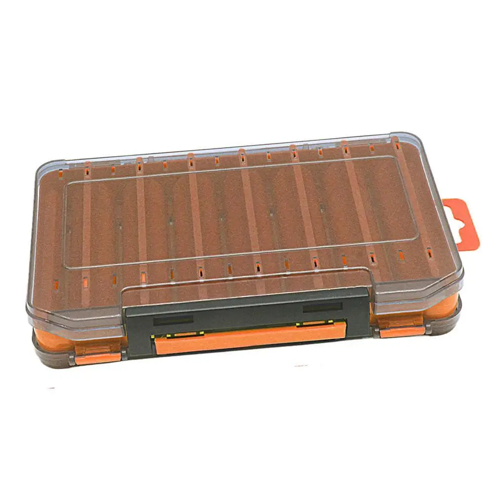 Double-Sided Fishing Tackle Box – Portable Bait Storage Case Fishing Tackle Box Axl Orange S