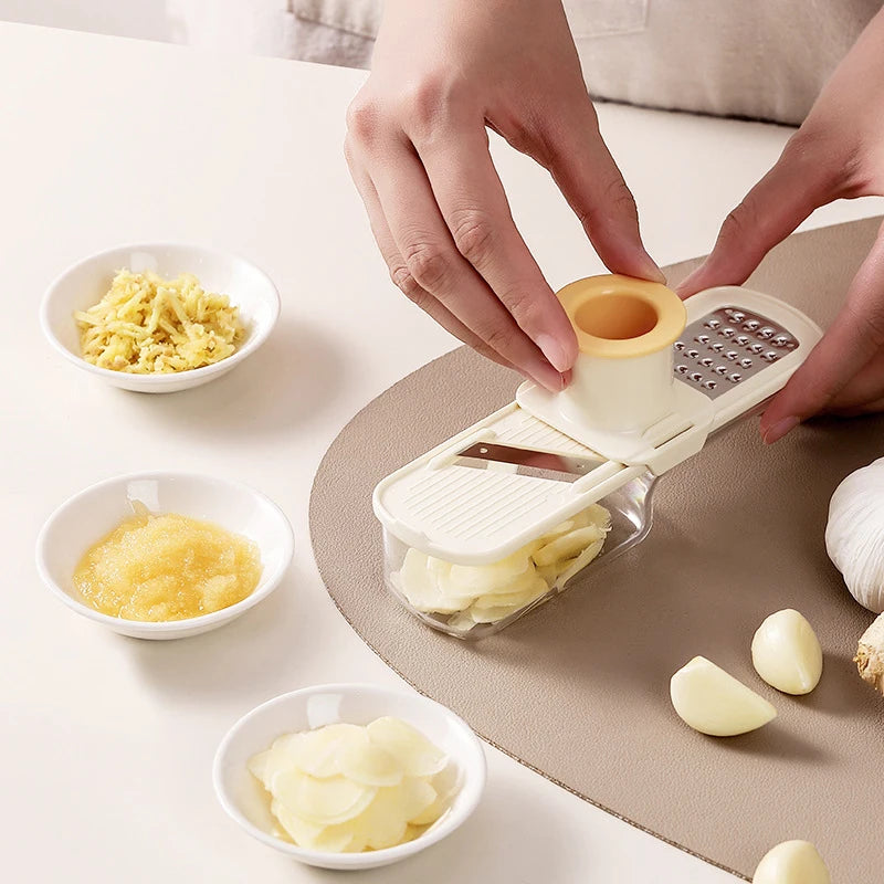 3-in-1 Mini Garlic Chopper Press Grinder | Kitchen Food Processor Garlic Chopper Grinder Axl