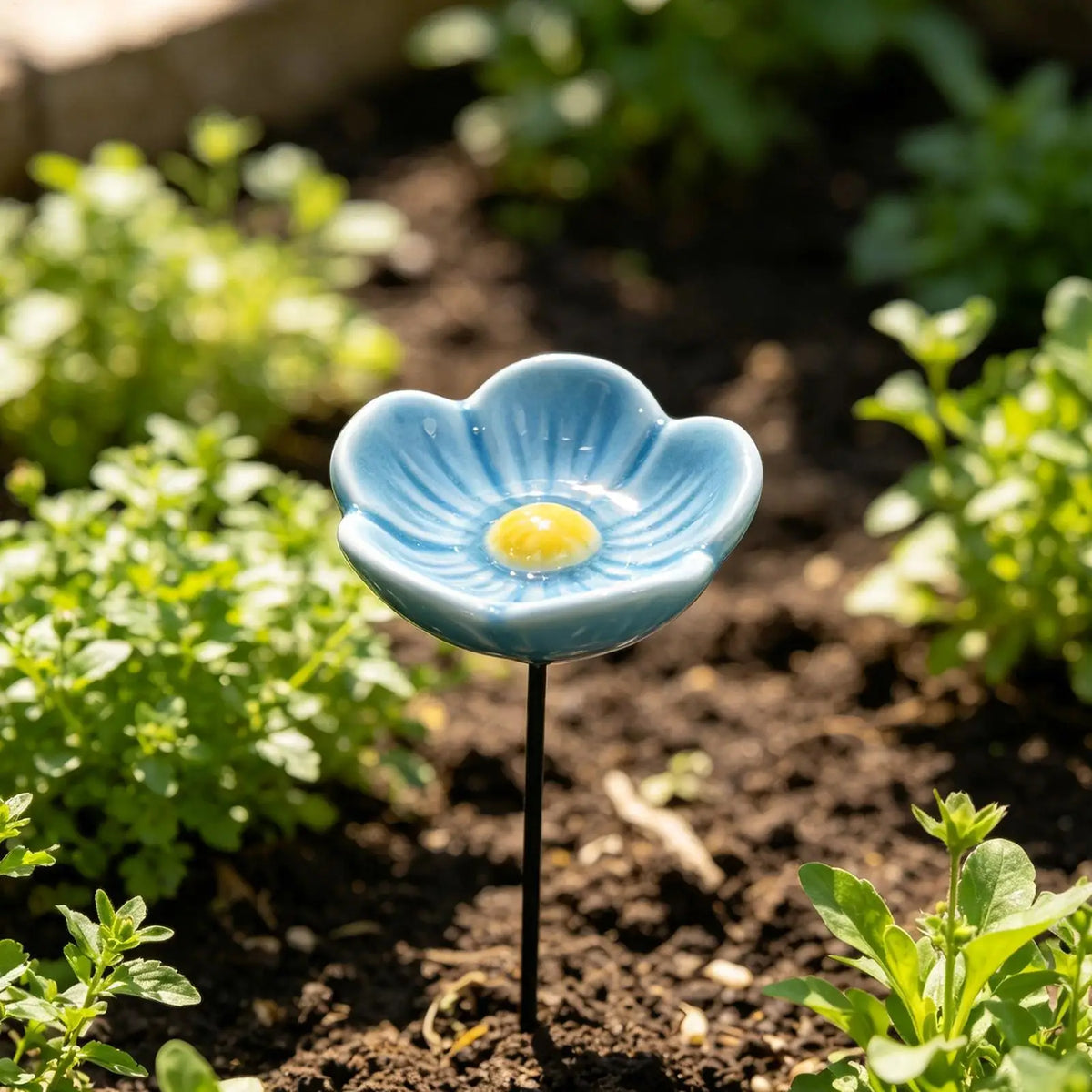 Ceramic Bee Watering Station & Butterfly Bath Bowl | Garden Decor Garden Bee Feeder Axl