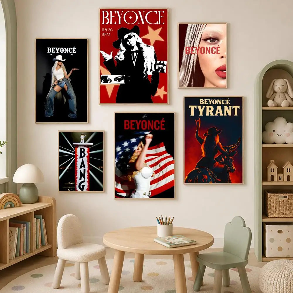 Beyoncé HD Self-Stick Wall Art Poster – Waterproof Home Decor Wall Art Poster Axl