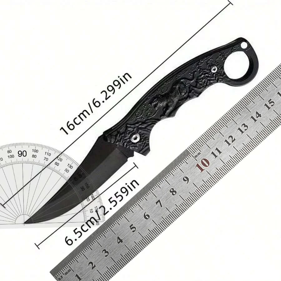 Folding Pocket Knife – Steel Blade Tiger Motif Handle EDC Folding Pocket Knife Axl