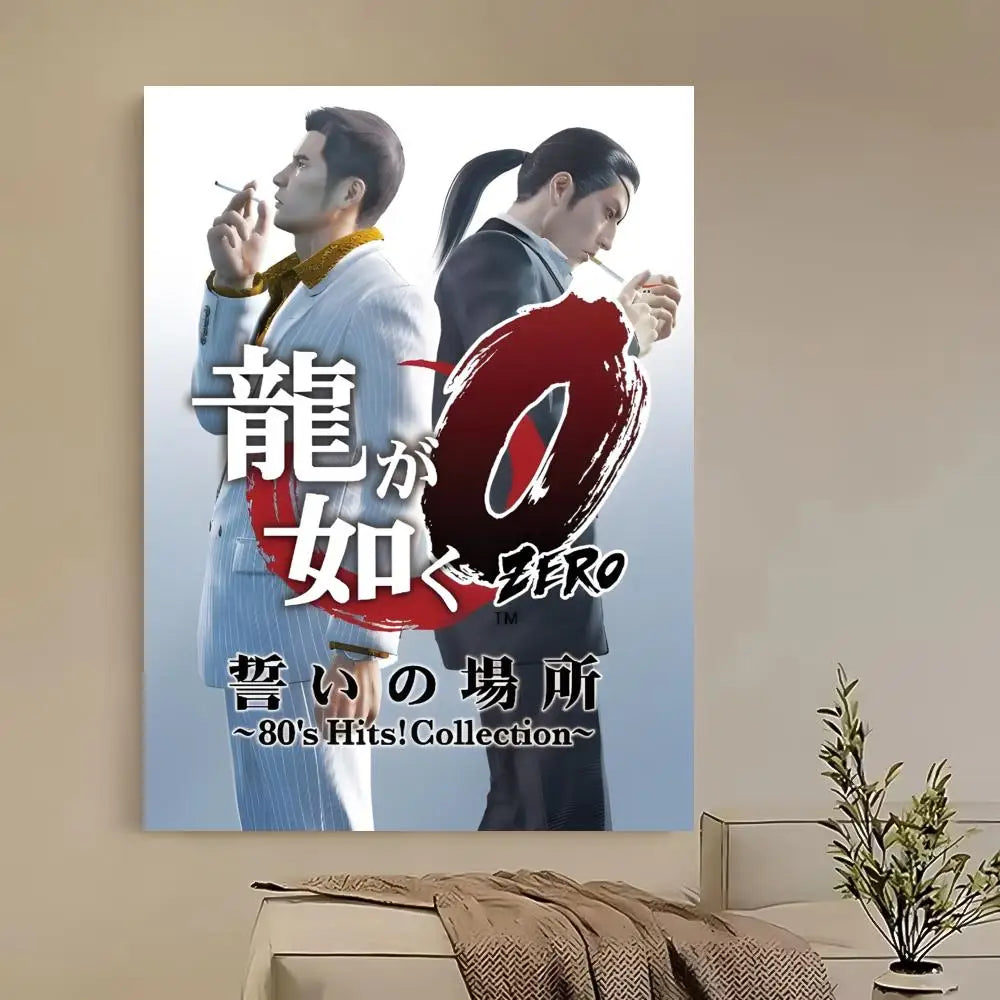 Yakuza Like a Dragon HD Game Poster – Self-Adhesive Waterproof Game Wall Poster Axl