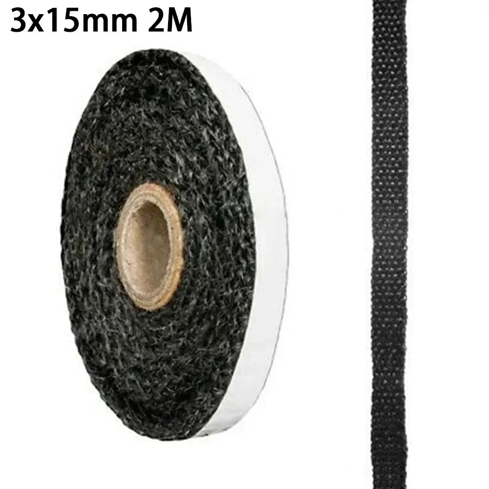 Fiberglass Fireplace Door Seal Rope | Self-Adhesive Gasket 2m Fireplace Seal Rope Axl 15mm China Mainland