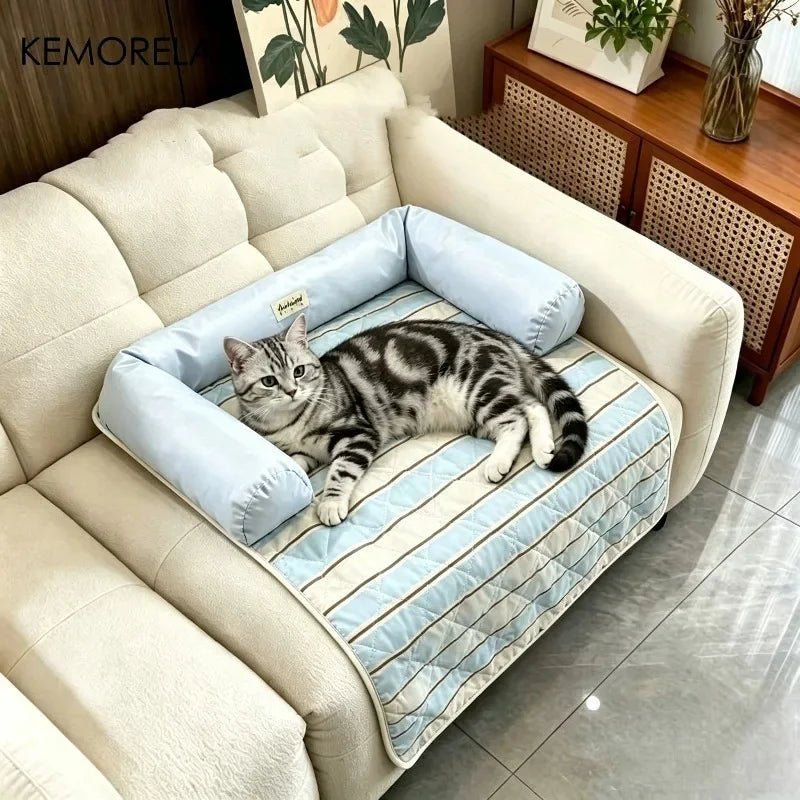 KEMORELA Cooling Pet Bed Cushion – Non-Slip Washable Dog & Cat Mat Pet Bed Cushion Axl