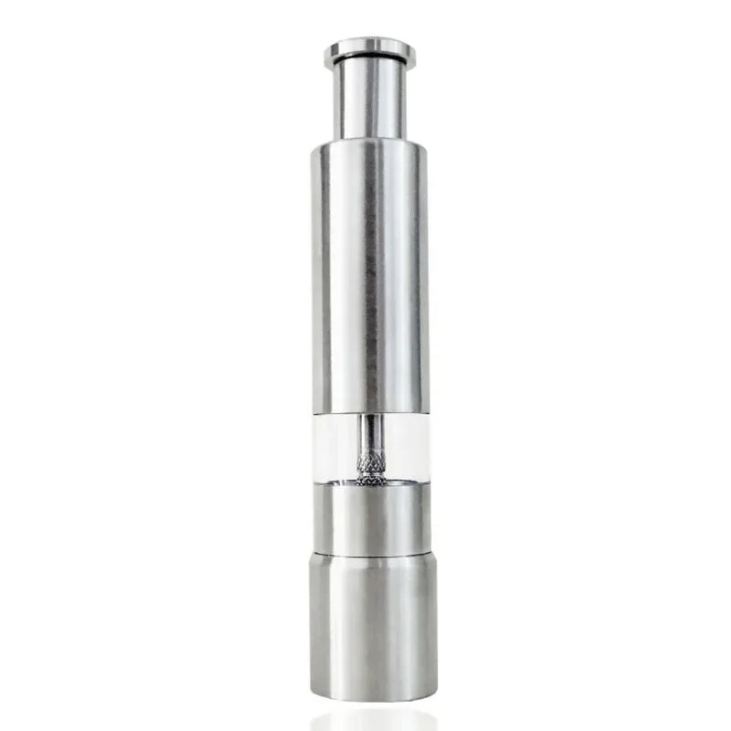 Thumb Push Pepper & Salt Mill – Stainless Steel Spice Grinder Spice Grinder Mill Axl 1PC
