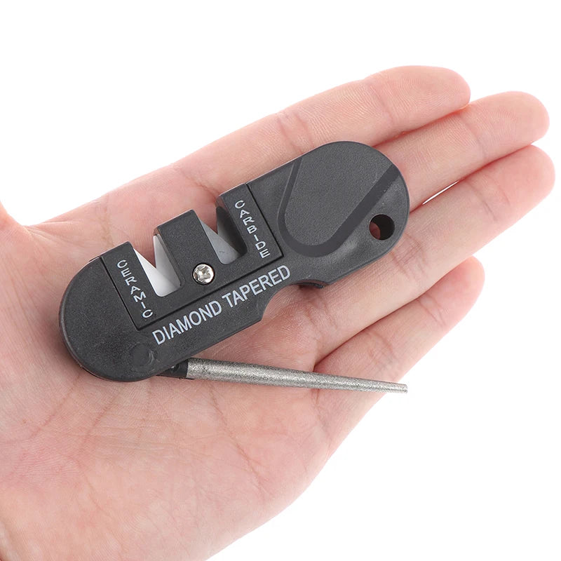3-in-1 Portable Knife Sharpener – Tungsten Ceramic Carbide Knife Sharpener Axl