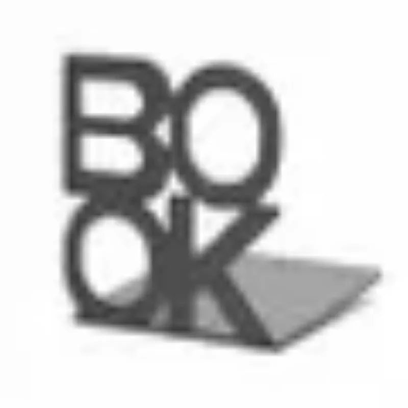 Iron Bookends – Non-Slip Desktop Book Stand & Shelf Holder Pair Iron Bookends Axl