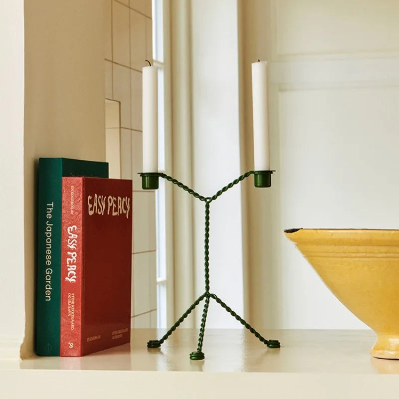 Modern Nordic Metal Candlestick Holder – Elegant Home Décor Candle Holder Axl