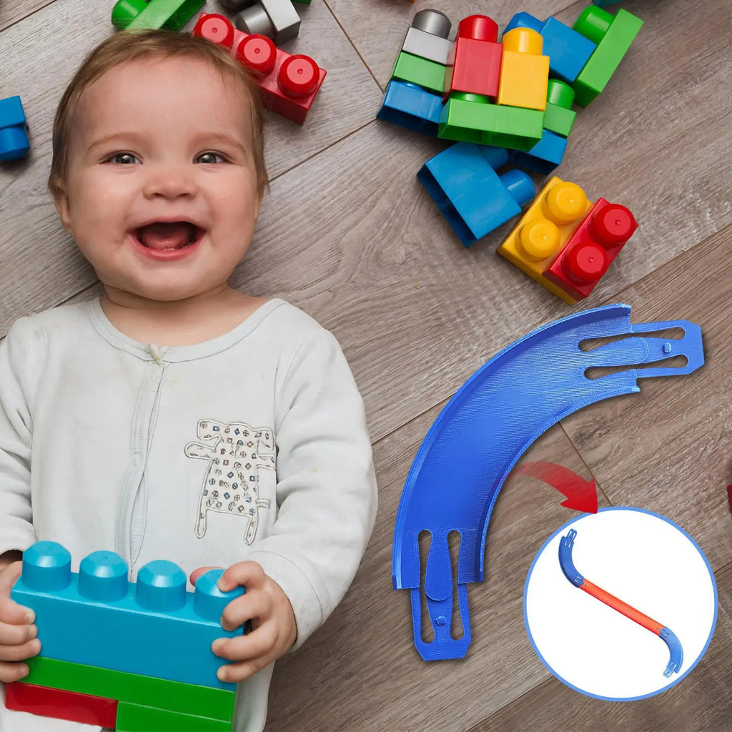 90° Race Car Track Corner Connector | Kids Racetrack Toy Racetrack Toy Connector Axl
