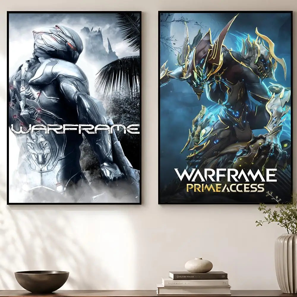 Warframe Game Poster – Self-Adhesive Waterproof Wall Art Wall Art Poster Axl