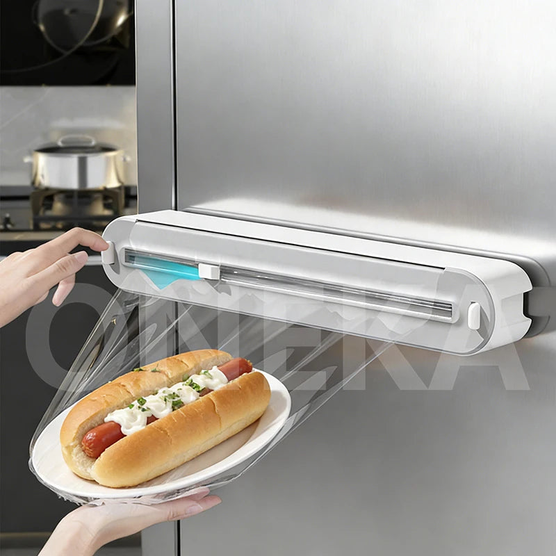 ONEKA Plastic Wrap & Foil Dispenser with Slide Cutter Wrap Dispenser Axl