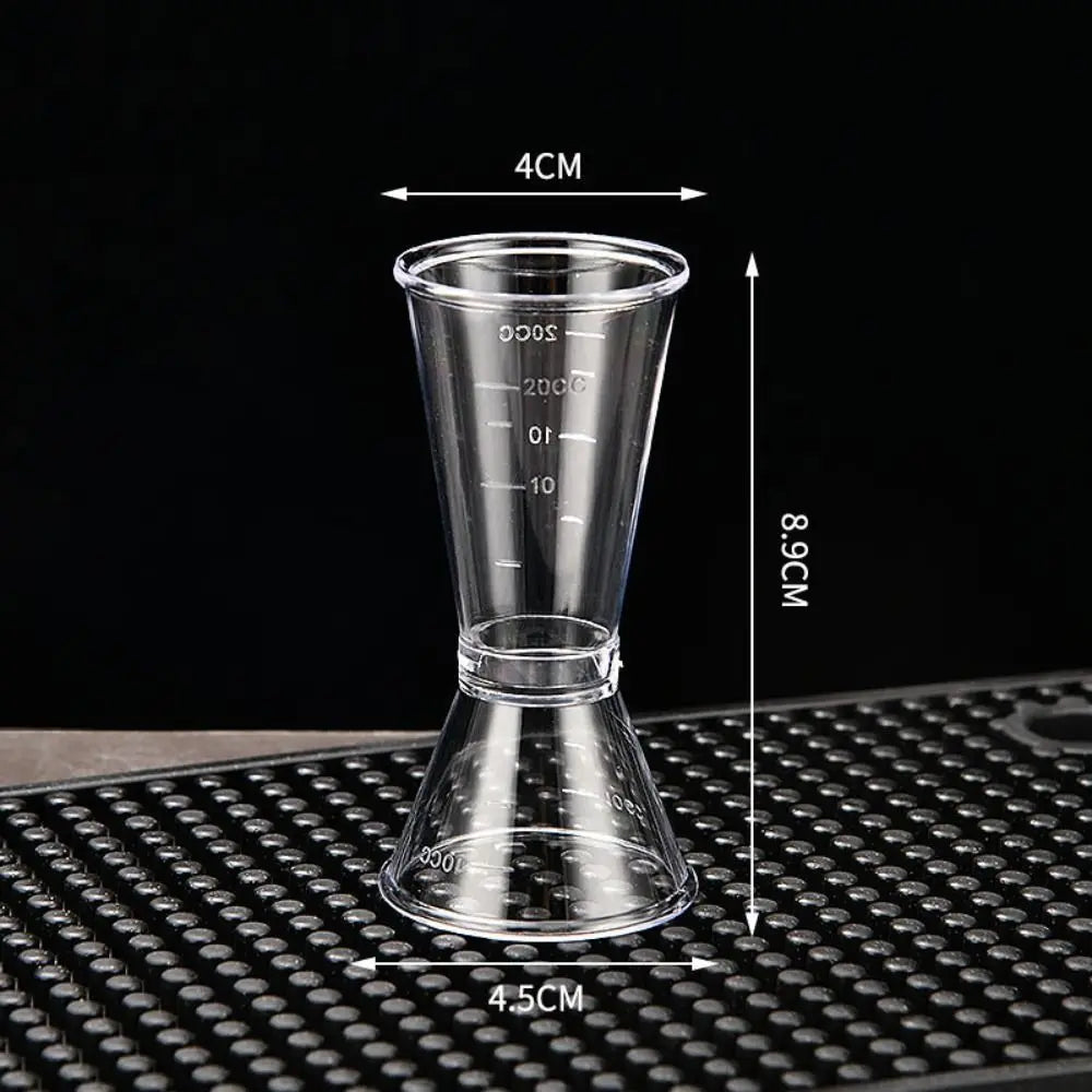Cocktail Jigger Measuring Cup – Clear PP Home Bar Tool Cocktail Jigger Axl 10-20cc