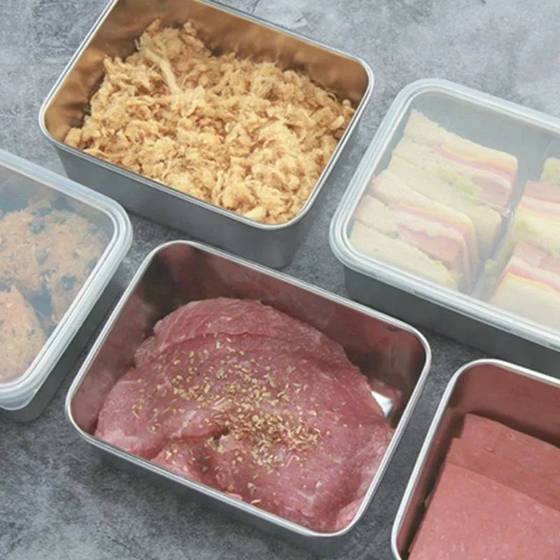 Stainless Steel Food Storage Container | Fridge & Freezer Box Food Storage Container Axl
