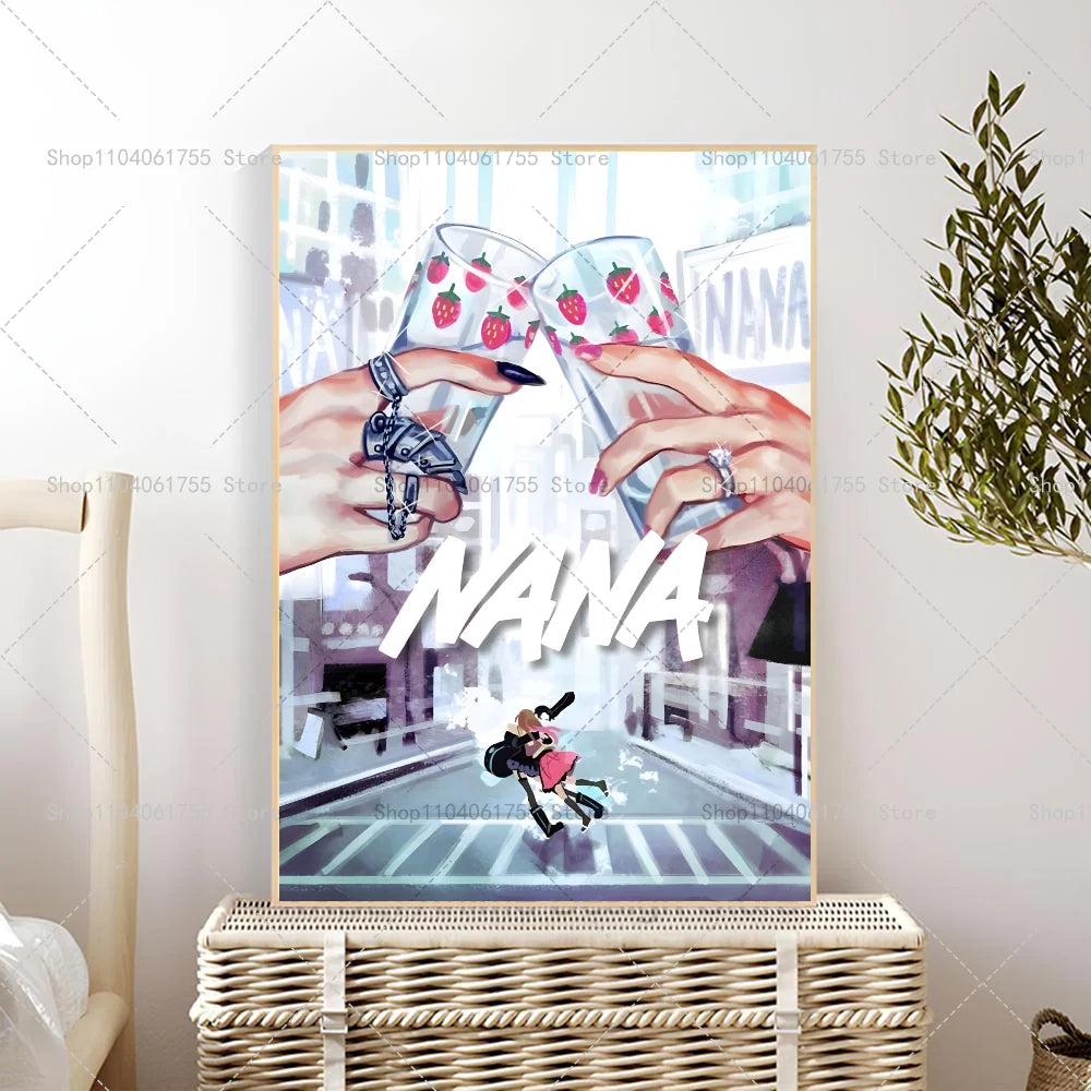Classic Anime NANA Wall Poster – Self-Adhesive Waterproof Sticker Wall Art Poster Axl z10 30x42cm No Frame