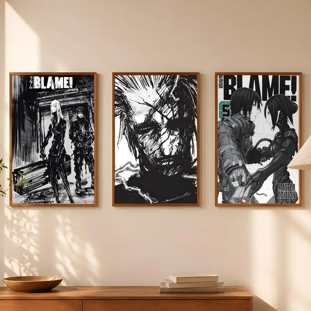 BLAME! Manga Self-Stick HD Wall Art Poster – Waterproof Decor Wall Art Poster Axl
