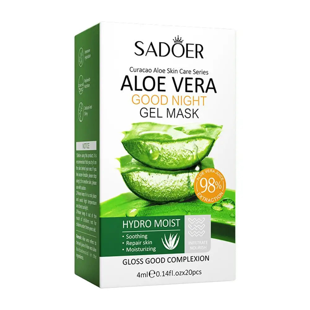SADOER Aloe Vera Collagen Sleep Face Mask – 20pcs Box Sleeping Face Mask Axl 1 Box