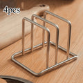 4-Pack Stainless Steel Cutting Board Rack – Kitchen Organizer Cutting Board Rack Axl silvery-4pcs