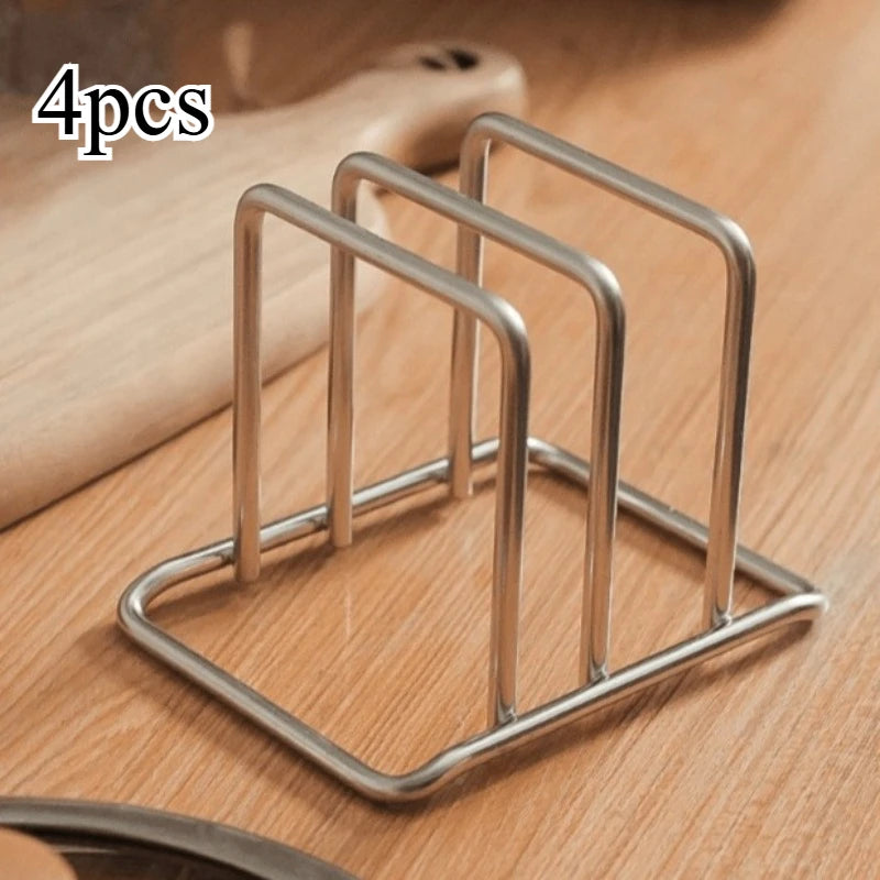 4-Pack Stainless Steel Cutting Board Rack – Kitchen Organizer Cutting Board Rack Axl silvery-4pcs