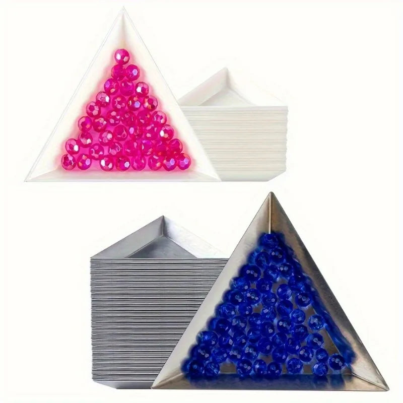 10-Piece Triangle Sorting Trays – Bead & Jewelry Organizer Jewelry Sorting Tray Axl