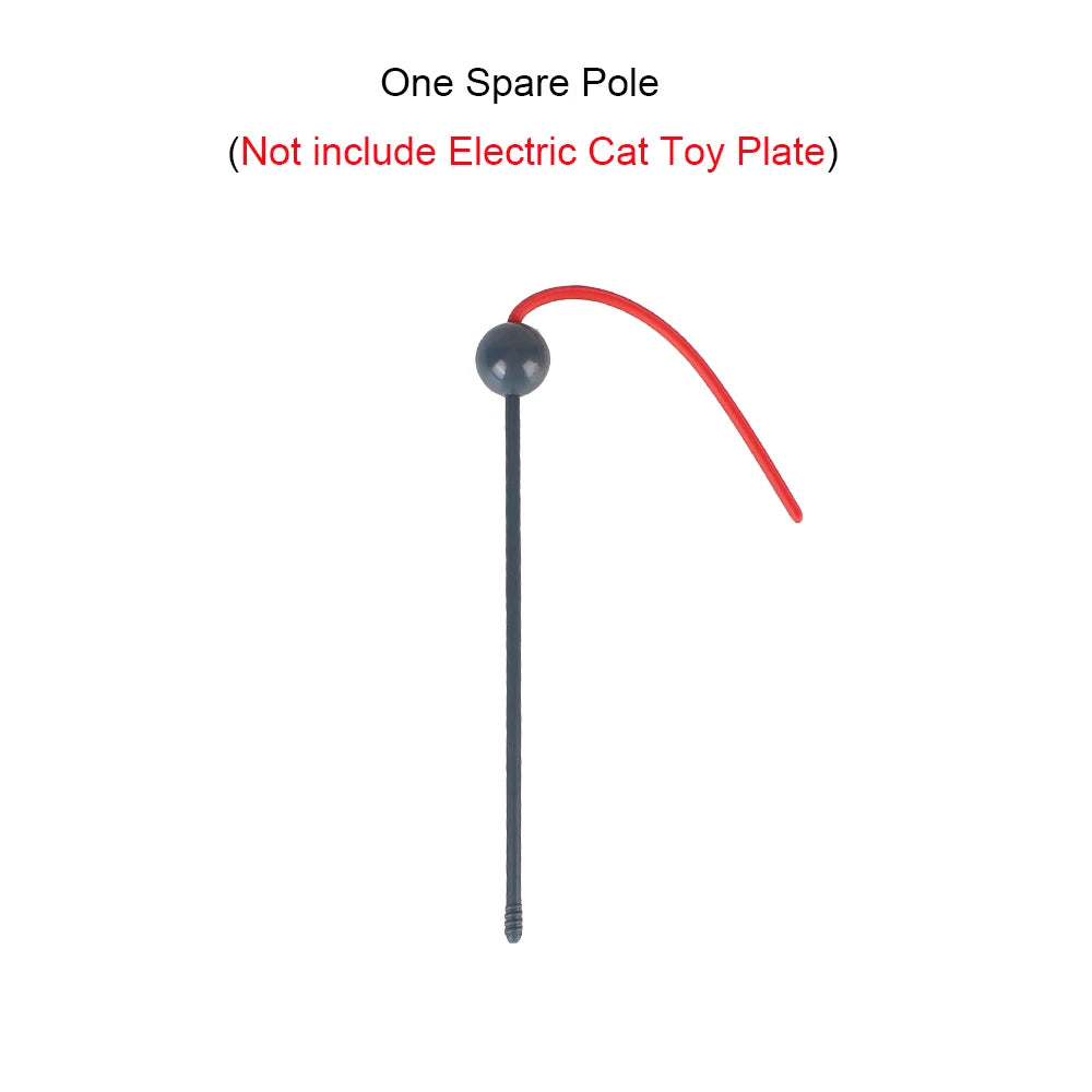 Electric Interactive Cat Toy – 4-Speed Undercover Mouse & Feather Interactive Cat Toy Axl Pole