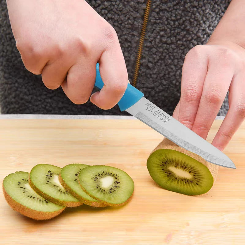 3-Piece Portable Fruit Knife Set – Sharp Stainless Kitchen Knives Kitchen Knife Set Axl