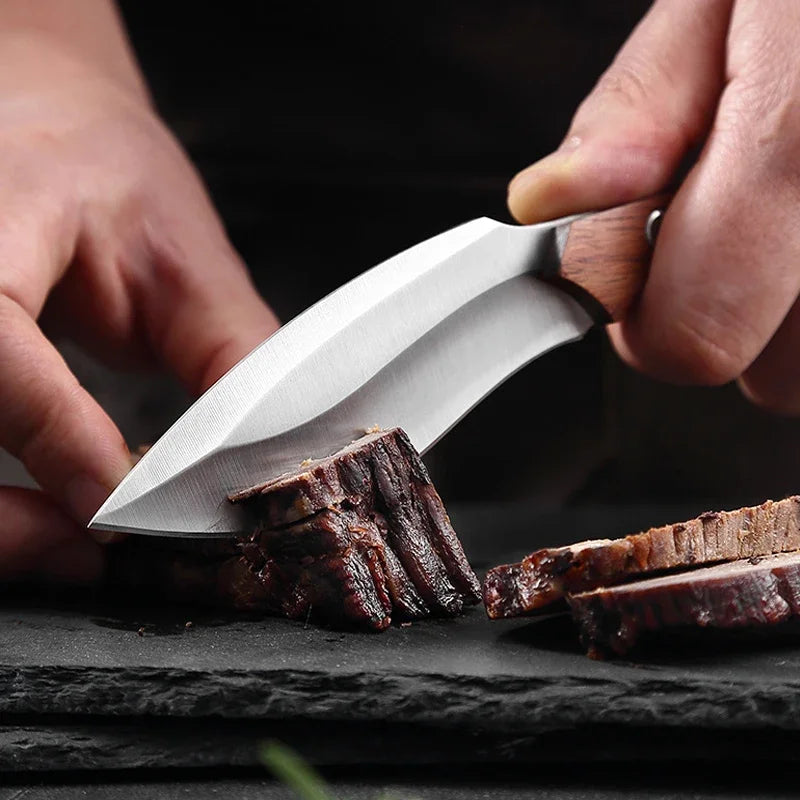 Stainless Steel Boning Knife – Sharp Butcher & Kitchen Knife Boning Kitchen Knife Axl