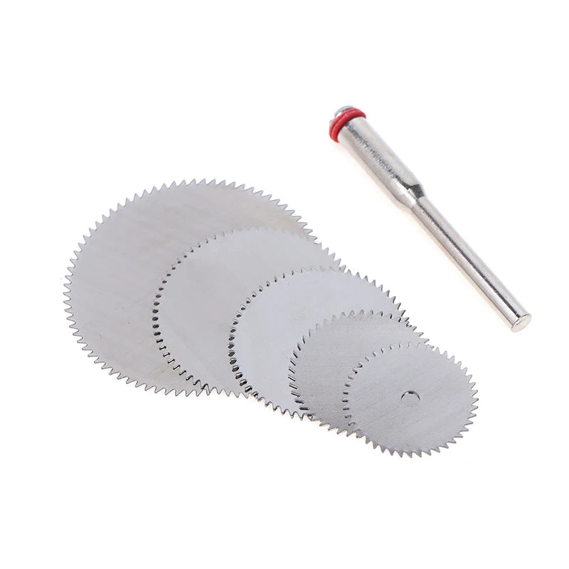 6-Pc Stainless Steel Cutting Disc Set for Rotary Tools 16–32mm Rotary Tool Blades Axl