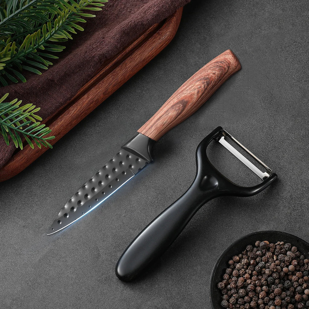 2-Piece Stainless Steel Paring & Fruit Knife Set | Non-Stick Paring Knife Set Axl