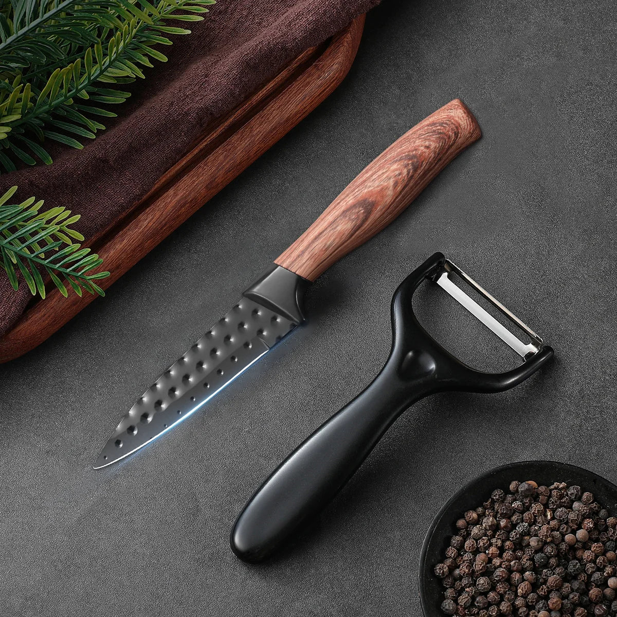 2-Piece Stainless Steel Paring & Fruit Knife Set | Non-Stick Paring Knife Set Axl