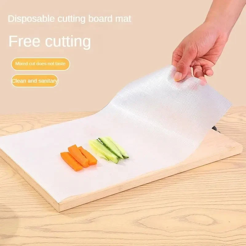 Disposable Cutting Board Mat Roll with Slide Cutter | PE Kitchen Disposable Cutting Mat Axl