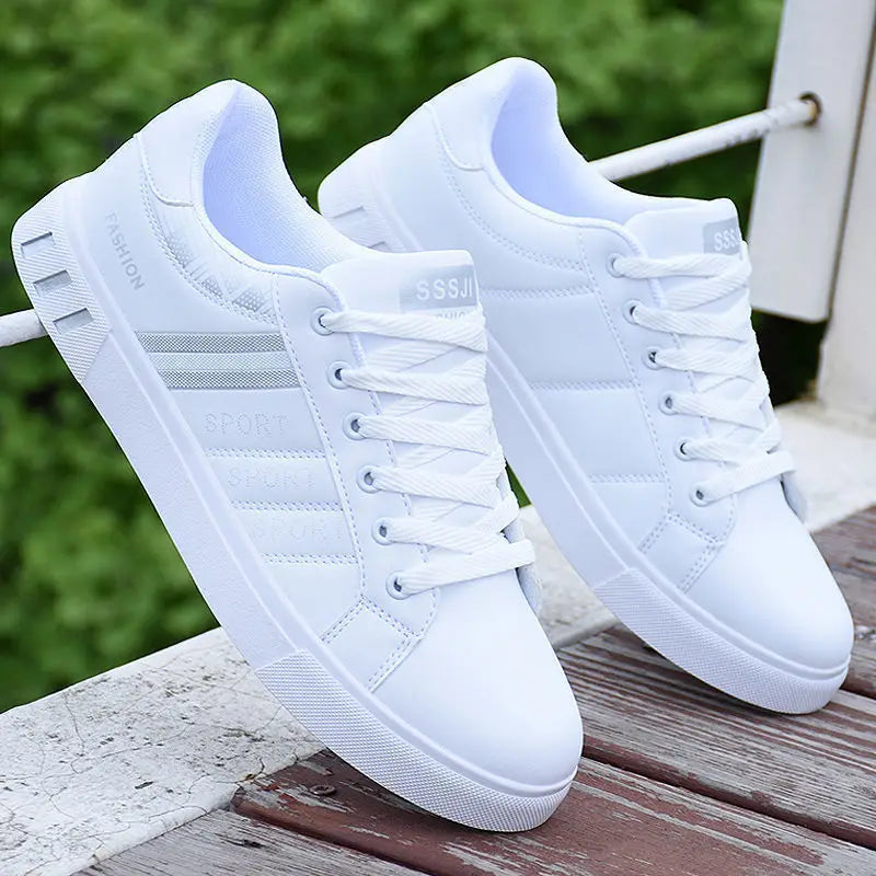 YBQJOO Flat Lace-Up Sneakers – Unisex Low-Top Casual Shoe Flat Lace-Up Sneakers Axl 8618-grey 40