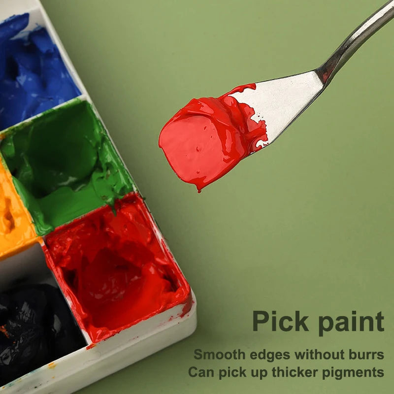 Stainless Steel Palette Knife Set – Oil Painting Spatula Tools Palette Knife Set Axl