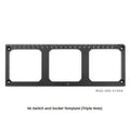 86mm Switch Socket Forming Template | Aluminum Alloy Opening Tool Socket Forming Template Axl Single Hole China Mainland