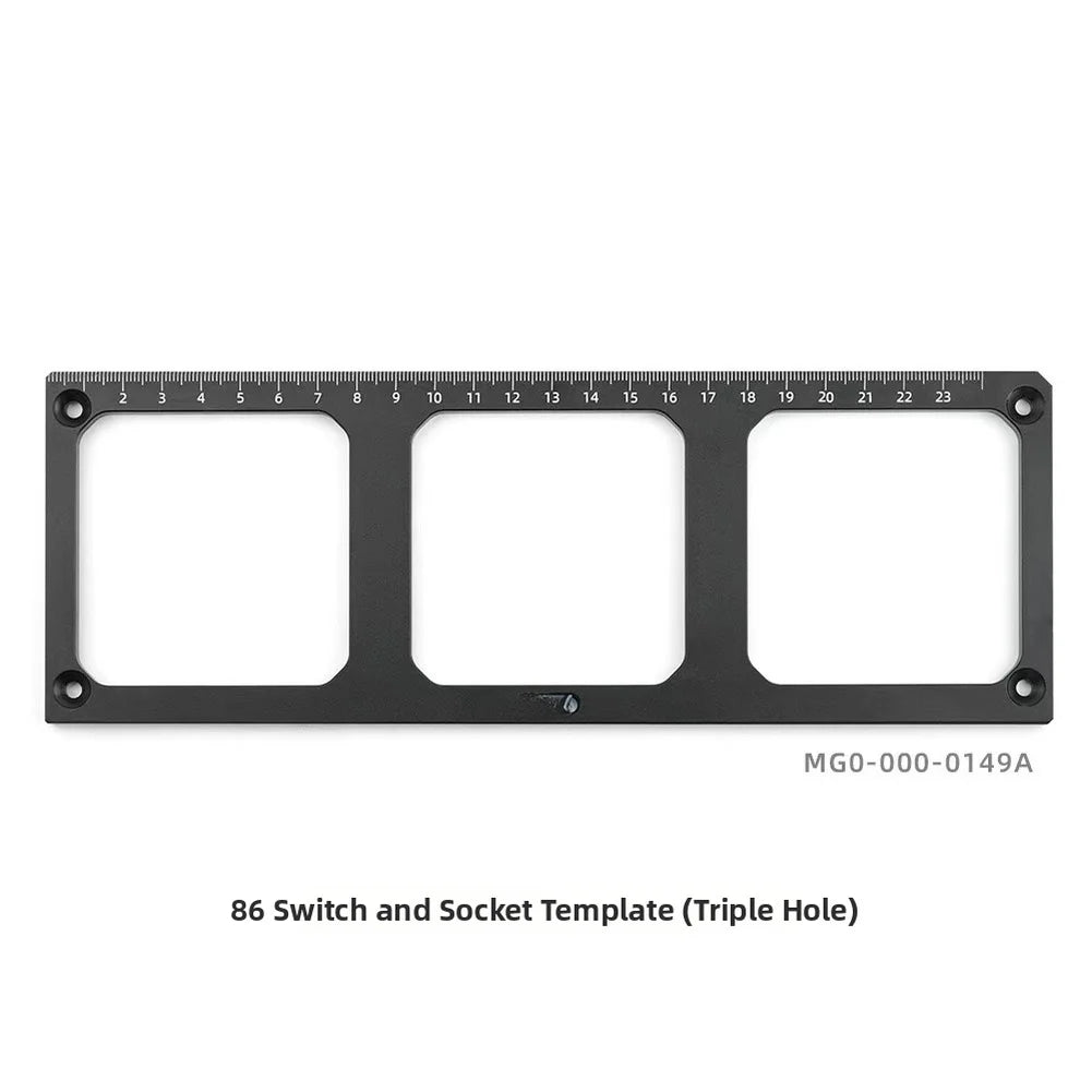 86mm Switch Socket Forming Template | Aluminum Alloy Opening Tool Socket Forming Template Axl Single Hole China Mainland