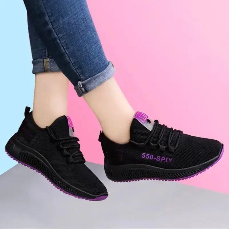 Women's Air Mesh Vulcanized Sneakers – Lightweight Trainers Women's Sneakers Axl