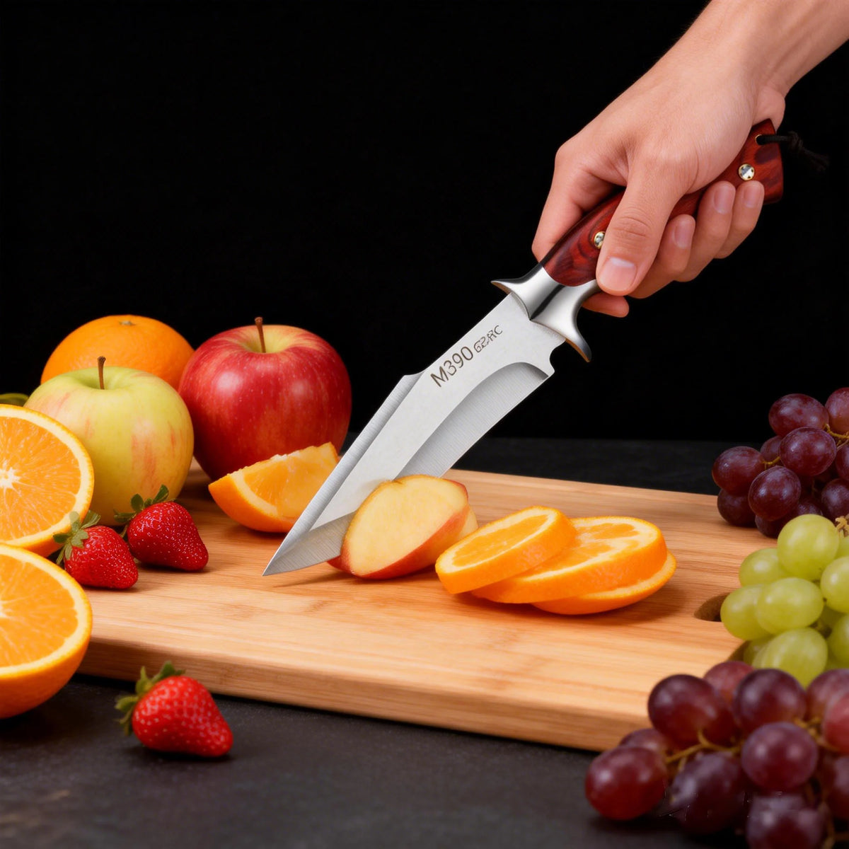 Japanese Stainless Steel Chef's Knife – Wooden Handle & Sheath Chef's Knife Axl