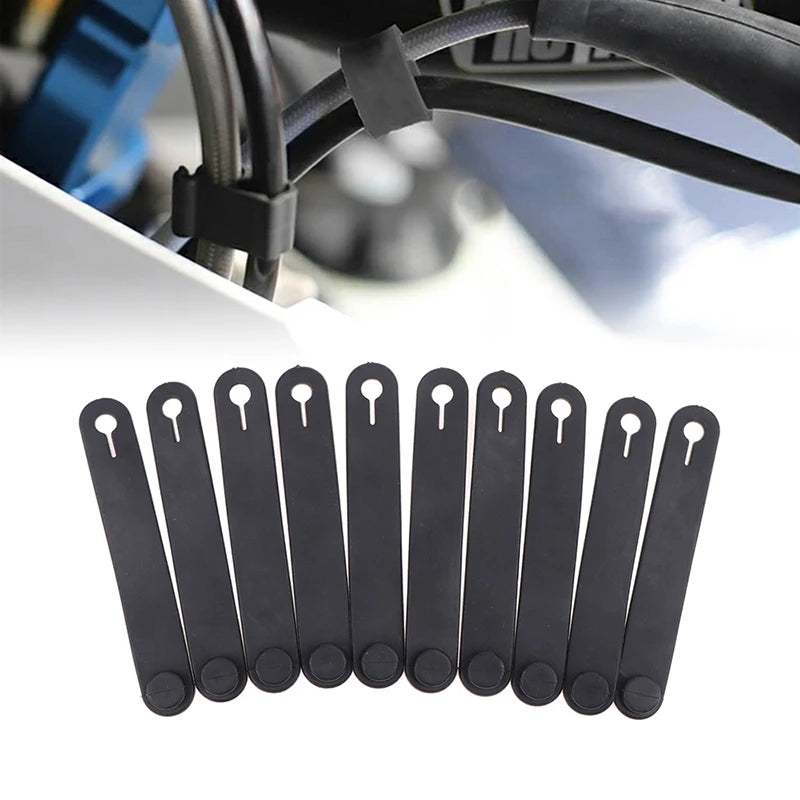 10-Pack Motorcycle Rubber Cable Tie Clips – Wiring Harness Holder Motorcycle Cable Clips Axl