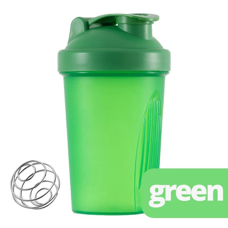 Leeseph 400ml Leak-Proof Shaker Bottle with Mixing Ball Protein Shaker Bottle Axl Green 400ml