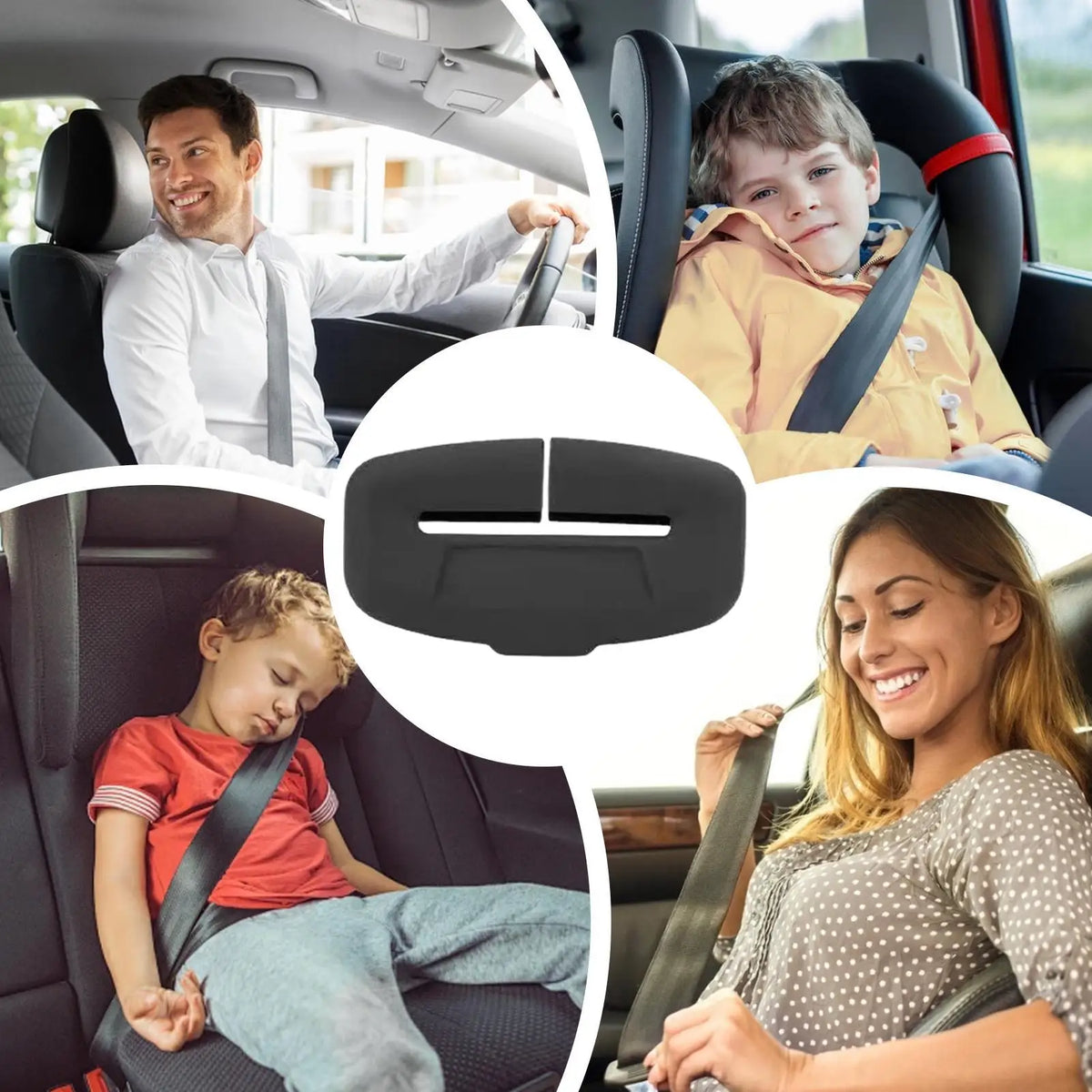 Silicone Seat Belt Buckle Cover Anti-Scratch Protector 4 Pack Seat Belt Accessory Axl