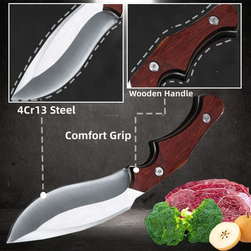 Stainless Steel Boning Knife – Sharp Butcher & Kitchen Knife Boning Kitchen Knife Axl