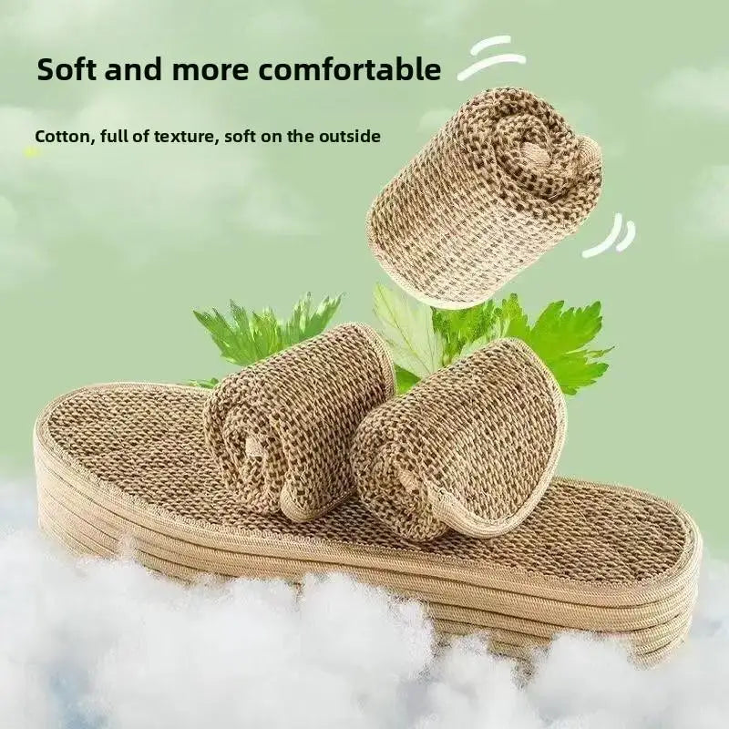 Artemisia Argyi Cotton Linen Insoles – Breathable Odor Resistant Breathable Shoe Insoles Axl